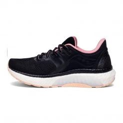 Saucony Women's Hurricane 23 Running Shoe - Black/Rosewater - Regular (B)