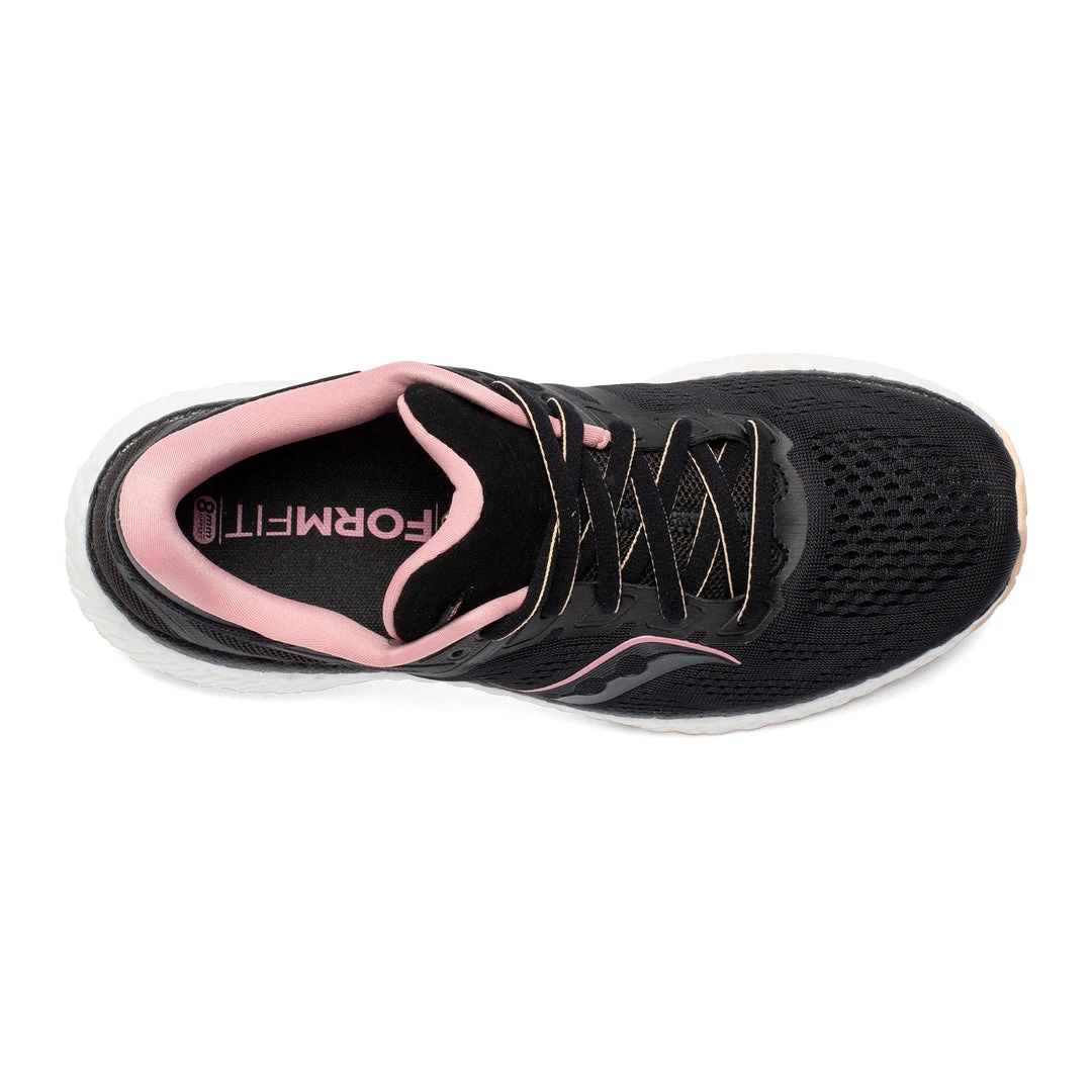 Saucony Women's Hurricane 23 Running Shoe - Black/Rosewater - Regular (B) 3 Saucony Women's Hurricane 23 Running Shoe - Black/Rosewater - Regular (B)