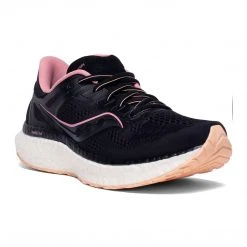 Saucony Women's Hurricane 23 Running Shoe - Black/Rosewater - Regular (B) 9 Saucony Women's Hurricane 23 Running Shoe - Black/Rosewater - Regular (B)