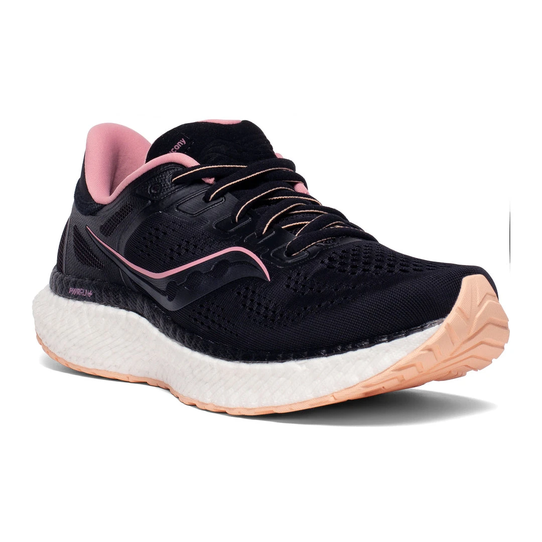 Saucony Women's Hurricane 23 Running Shoe - Black/Rosewater - Regular (B) 5 Saucony Women's Hurricane 23 Running Shoe - Black/Rosewater - Regular (B)