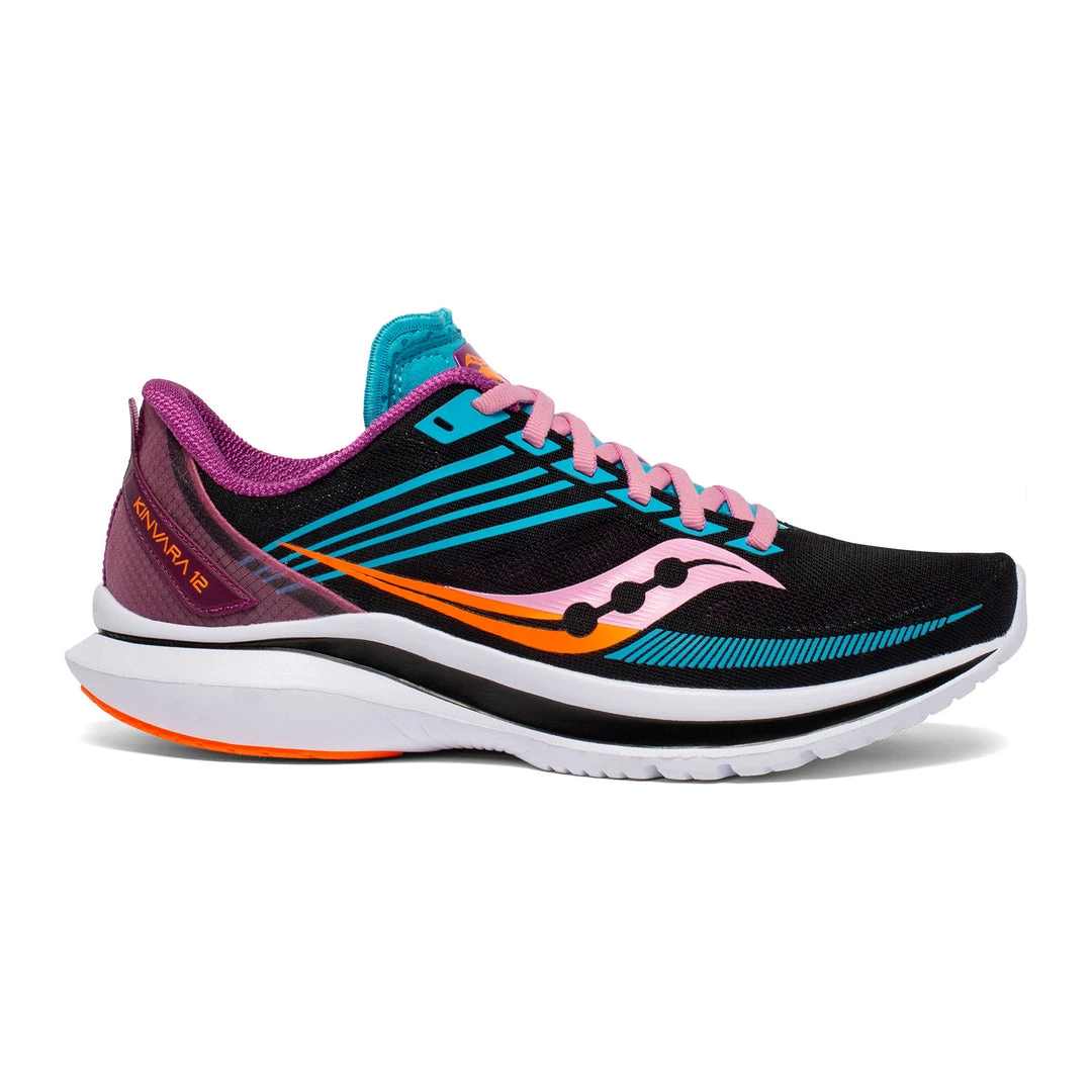 Saucony Women's Kinvara 12 Running Shoe - Future/Black - Regular (B) 1 Saucony Women's Kinvara 12 Running Shoe - Future/Black - Regular (B)