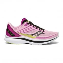 Saucony Women's Kinvara 12 Running Shoe - Fairytale/Razzle - Regular (B)