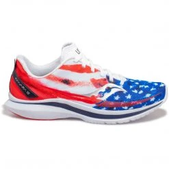 Saucony Women's Stars & Stripes Kinvara 12 Running Shoe - Red/White/Blue - Regular (B) Shoes