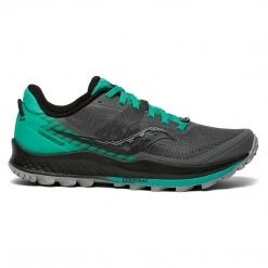 Saucony Women's Peregrine 11 Trail Shoe - Shadow/Jade - Regular (B) Shoes