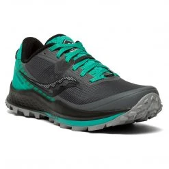 Saucony Women's Peregrine 11 Trail Shoe - Shadow/Jade - Regular (B) Shoes 7 Saucony Women's Peregrine 11 Trail Shoe - Shadow/Jade - Regular (B) Shoes