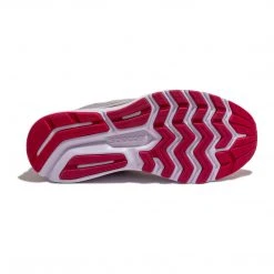 Saucony Shoes Women's Ride 14 Running Shoe - Fog/Cherry - Wide (D)