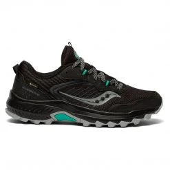 Saucony Women's Excursion TR 15 GTX Trail Running Shoe - Black/Jade- Regular (B)