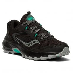 Saucony Women's Excursion TR 15 GTX Trail Running Shoe - Black/Jade- Regular (B)