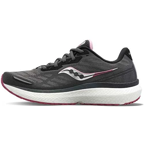 Saucony Women's Triumph 19 Running Shoe- Shadow/Quartz - Regular (B) Shoes 2 Saucony Women's Triumph 19 Running Shoe- Shadow/Quartz - Regular (B) Shoes