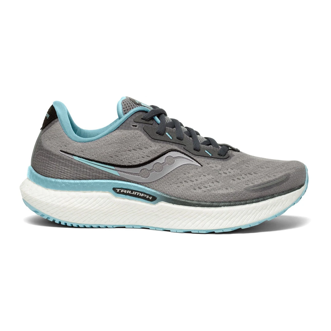 Saucony Women's Triumph 19 Running Shoe - Alloy/Concord - Wide (D) Shoes 1 Saucony Women's Triumph 19 Running Shoe - Alloy/Concord - Wide (D) Shoes