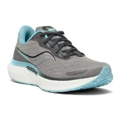 Saucony Shoes Women's Triumph 19 Running Shoe - Alloy/Powder - Regular (B) 8 Saucony Shoes Women's Triumph 19 Running Shoe - Alloy/Powder - Regular (B)