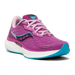 Saucony Shoes Women's Triumph 19 Running Shoe - Razzle/Blaze - Regular (B)