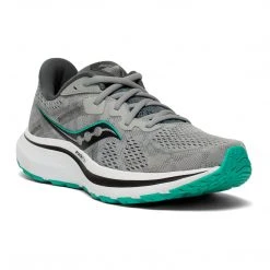 Saucony Shoes Women's Omni 20 Running Shoe - Alloy/Jade - Wide (D) 8 Saucony Shoes Women's Omni 20 Running Shoe - Alloy/Jade - Wide (D)