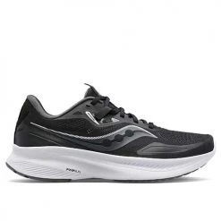 Saucony Women's Guide 15 Running Shoe - Black/White - Regular (B)