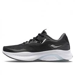 Saucony Women's Guide 15 Running Shoe - Black/White - Regular (B)