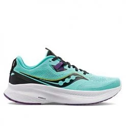 Saucony Women's Guide 15 Running Shoe - Cool Mint/Acid - Regular (B)