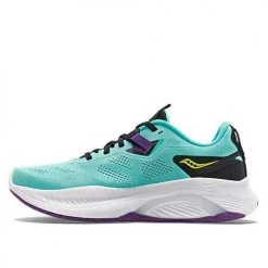 Saucony Women's Guide 15 Running Shoe - Cool Mint/Acid - Regular (B)