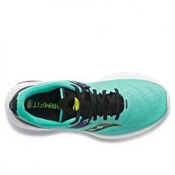 Saucony Women's Guide 15 Running Shoe - Cool Mint/Acid - Regular (B)