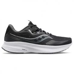 Saucony Shoes Women's Guide 15 Running Shoe - Black/White - Wide (D)