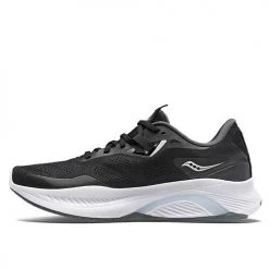 Saucony Shoes Women's Guide 15 Running Shoe - Black/White - Wide (D)