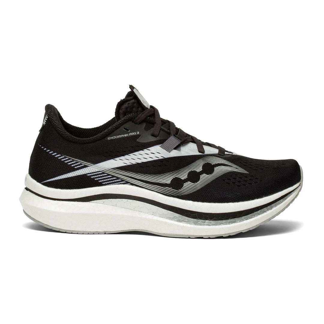 Saucony Women's Endorphin Pro 2 Racing Shoe - Black/White - Regular (B) 1 Saucony Women's Endorphin Pro 2 Racing Shoe - Black/White - Regular (B)