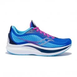 Saucony Women's Endorphin Speed 2 Running Shoe - Royal/Blaze - Regular (B)