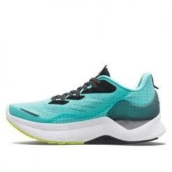 Saucony Women's Endorphin Shift 2 Running Shoe- Cool Mint/Acid- Regular (B)