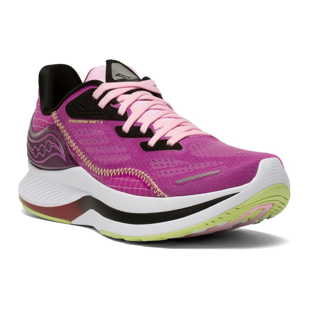 Saucony Women's Endorphin Shift 2 Running Shoe - Razzle/Lime - Regular (B) 4 Saucony Women's Endorphin Shift 2 Running Shoe - Razzle/Lime - Regular (B)