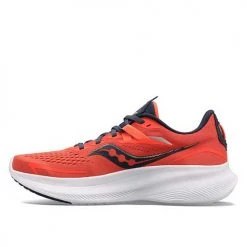 Saucony Women's Ride 15 Running Shoe - Vizired/Night - Regular (B) Shoes