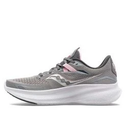 Saucony Women's Ride 15 Running Shoe - Alloy/Quartz - Wide (D)