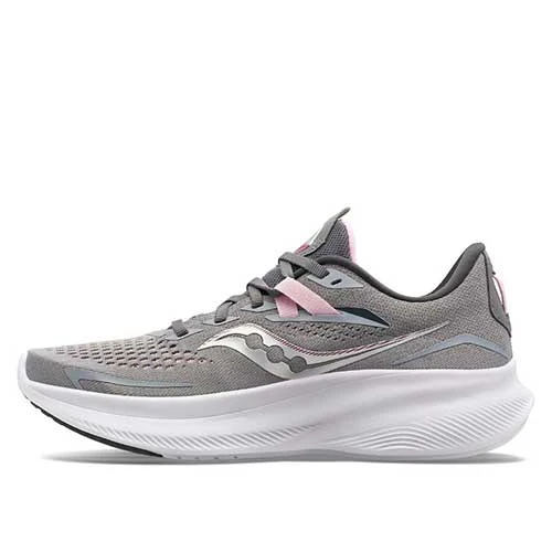 Saucony Women's Ride 15 Running Shoe - Alloy/Quartz - Wide (D) 2 Saucony Women's Ride 15 Running Shoe - Alloy/Quartz - Wide (D)