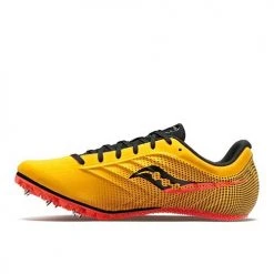 Saucony Shoes Women's Spitfire 5 Track Spike - Vizi Gold/Vizired- Regular (B)