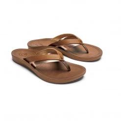 Olukai Shoes Women's Kaekae Sandals - Sahara Bubbly- Regular (B)