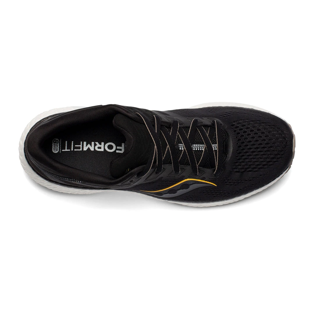 Saucony Men's Hurricane 23 Running Shoe - Black/Vizi Gold - Regular (D) 3 Saucony Men's Hurricane 23 Running Shoe - Black/Vizi Gold - Regular (D)