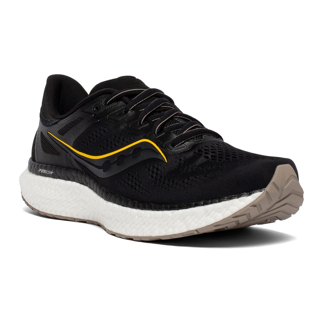 Saucony Men's Hurricane 23 Running Shoe - Black/Vizi Gold - Regular (D) 5 Saucony Men's Hurricane 23 Running Shoe - Black/Vizi Gold - Regular (D)