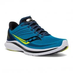 Saucony Shoes Men's Kinvara 12 Running Shoe - Cobalt/Citrus - Regular (D) 9 Saucony Shoes Men's Kinvara 12 Running Shoe - Cobalt/Citrus - Regular (D)