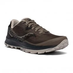 Saucony Men's Peregrine 11 Trail Running Shoes - Gravel/Black - Regular (D) 7 Saucony Men's Peregrine 11 Trail Running Shoes - Gravel/Black - Regular (D)