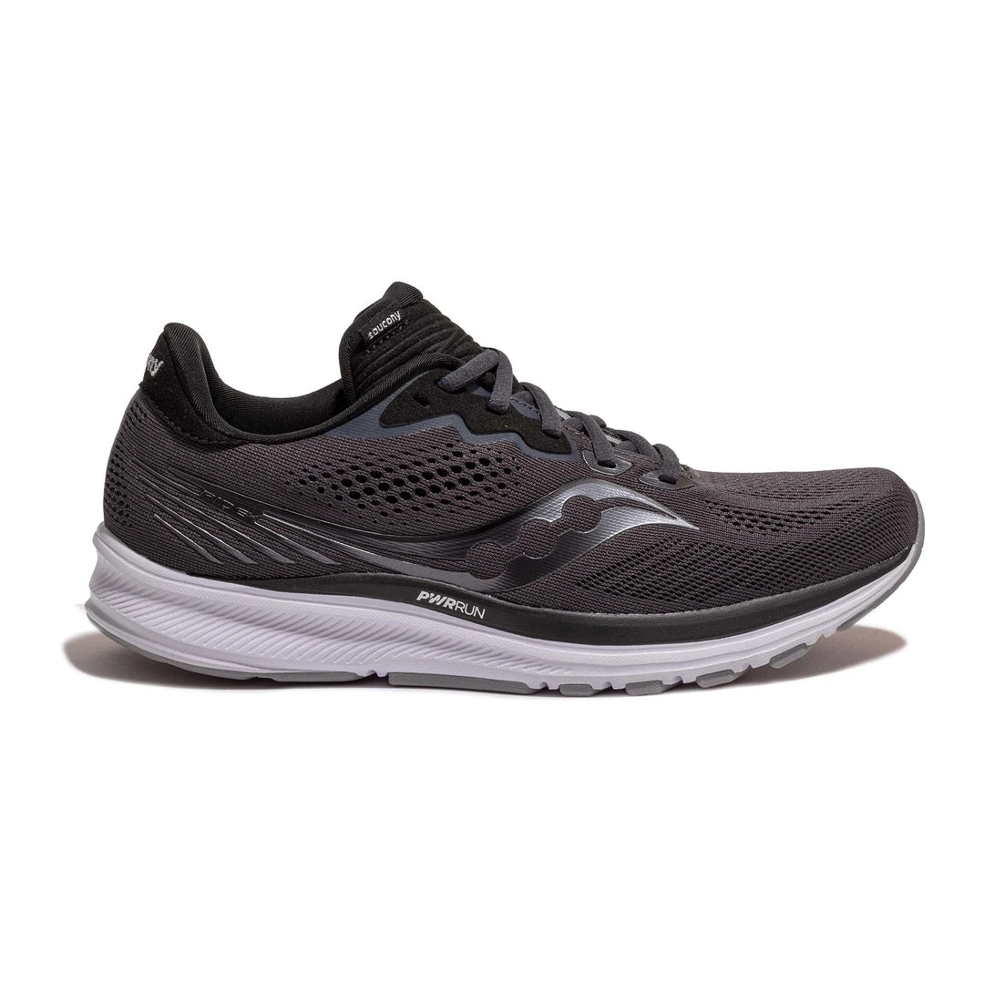 Saucony Men's Ride 14 Running Shoe - Charcoal/Black - Regular (D) Shoes 1 Saucony Men's Ride 14 Running Shoe - Charcoal/Black - Regular (D) Shoes