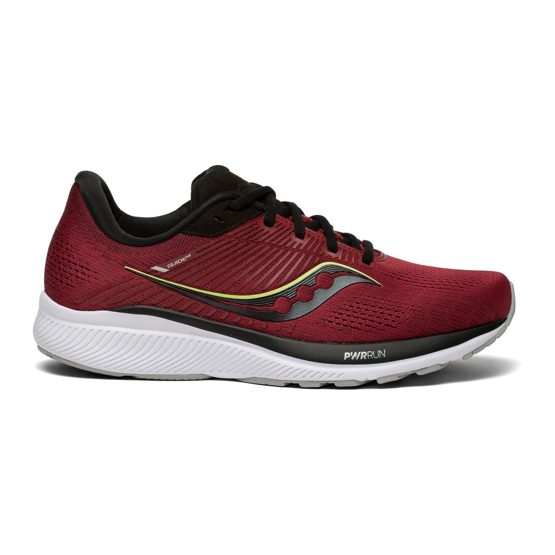 Saucony Men's Guide 14 Running Shoe - Mulberry/Lime - Regular (D) Shoes 1 Saucony Men's Guide 14 Running Shoe - Mulberry/Lime - Regular (D) Shoes