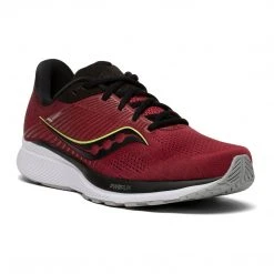 Saucony Men's Guide 14 Running Shoe - Mulberry/Lime - Regular (D) Shoes 8 Saucony Men's Guide 14 Running Shoe - Mulberry/Lime - Regular (D) Shoes