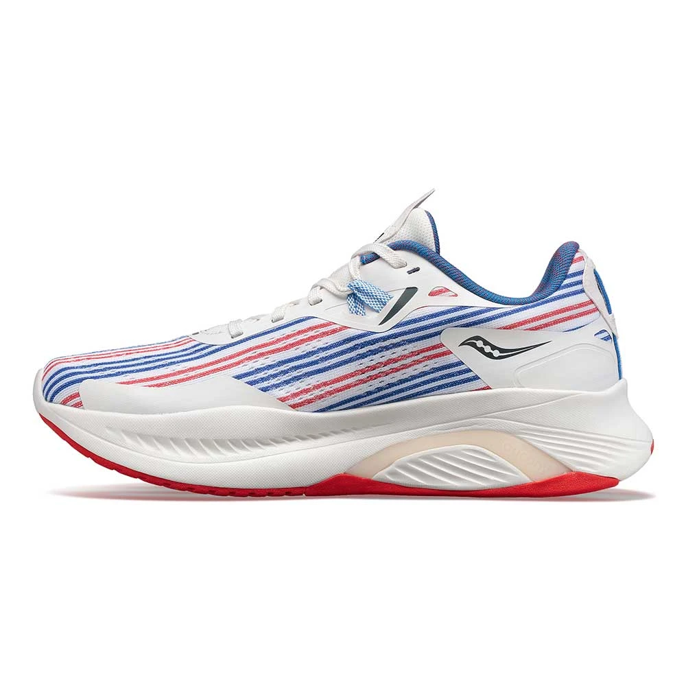 Saucony Shoes Men's Guide 15 Running Shoe - White/Red/Blue- Regular (D) 2 Saucony Shoes Men's Guide 15 Running Shoe - White/Red/Blue- Regular (D)