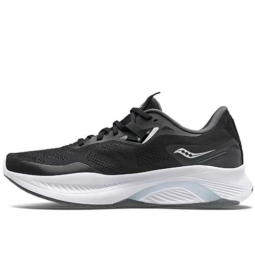 Saucony Men's Guide 15 Running Shoe - Black/White - Wide (2E) 2 Saucony Men's Guide 15 Running Shoe - Black/White - Wide (2E)