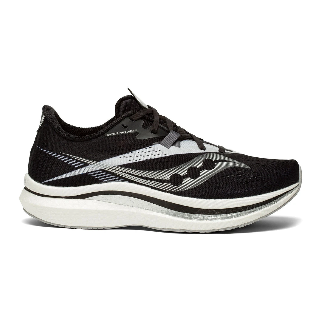 Saucony Men's Endorphin Pro 2 Racing Shoe - Black/White - Regular (D) 1 Saucony Men's Endorphin Pro 2 Racing Shoe - Black/White - Regular (D)