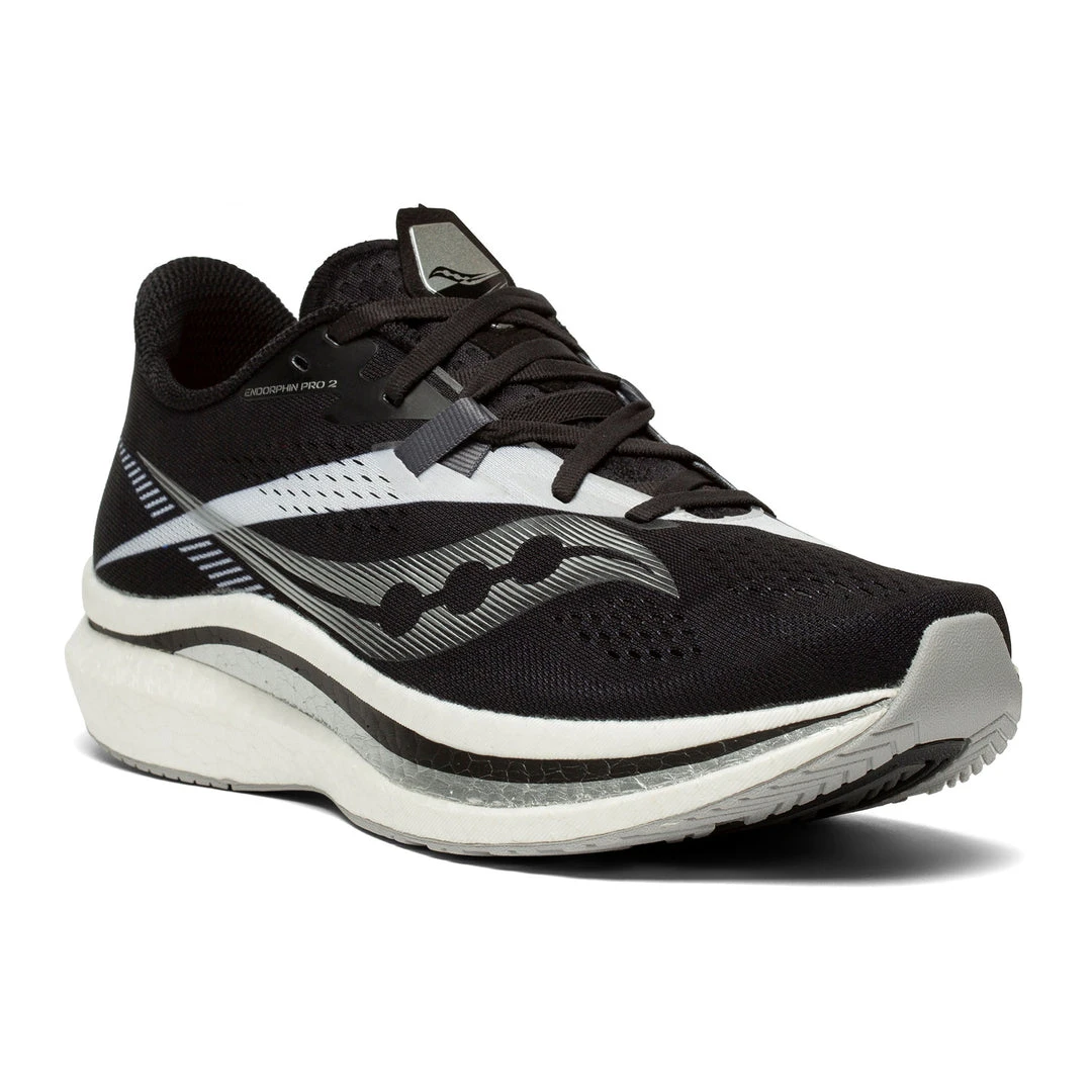Saucony Men's Endorphin Pro 2 Racing Shoe - Black/White - Regular (D) 4 Saucony Men's Endorphin Pro 2 Racing Shoe - Black/White - Regular (D)