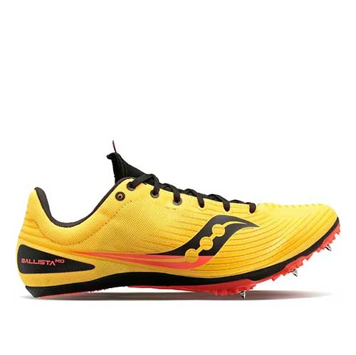 Saucony Men's Ballista MD Track Spike - Vizigold/Vizired- Regular (D) Shoes 1 Saucony Men's Ballista MD Track Spike - Vizigold/Vizired- Regular (D) Shoes