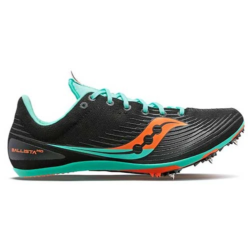 Saucony Men's Ballista Track Spike- Black/Cool Mint - Regular (D) 1 Saucony Men's Ballista Track Spike- Black/Cool Mint - Regular (D)