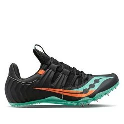 Saucony Men's Showdown 5 Track Spikes - Black/Cool Mint- Regular (D) Shoes