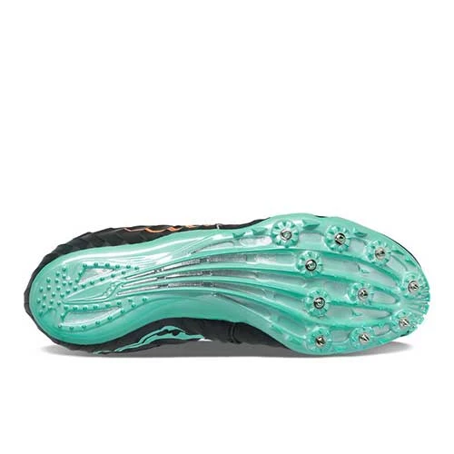 Saucony Men's Showdown 5 Track Spikes - Black/Cool Mint- Regular (D) Shoes 4 Saucony Men's Showdown 5 Track Spikes - Black/Cool Mint- Regular (D) Shoes