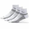 Saucony Unisex Inferno Ultralight Quarter 3-pack Socks - White Assorted