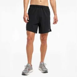 Saucony Men's Outpace 7" Short - Black Apparel